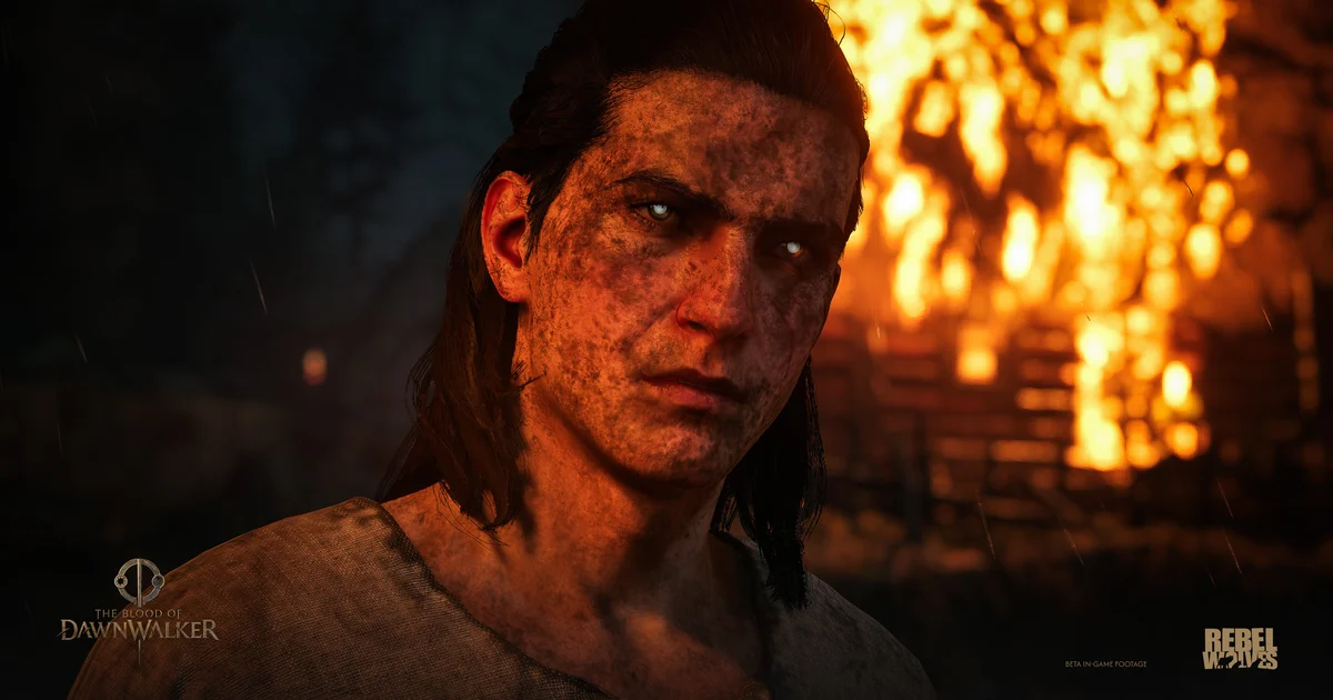 Scena oświetlona ogniem — dynamiczne światło i cienie w The Blood of Dawnwalker