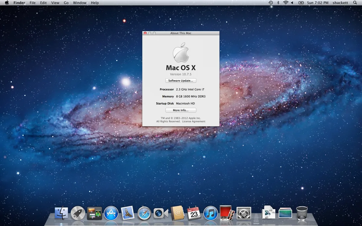 Mac OS X 10.7 Lion. Źródło: archive.org