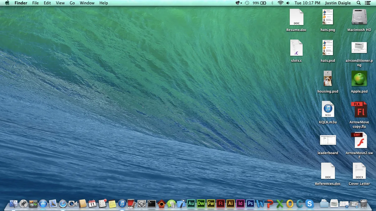 Mac OS X 10.9 Mavericks. Źródło: archive.org