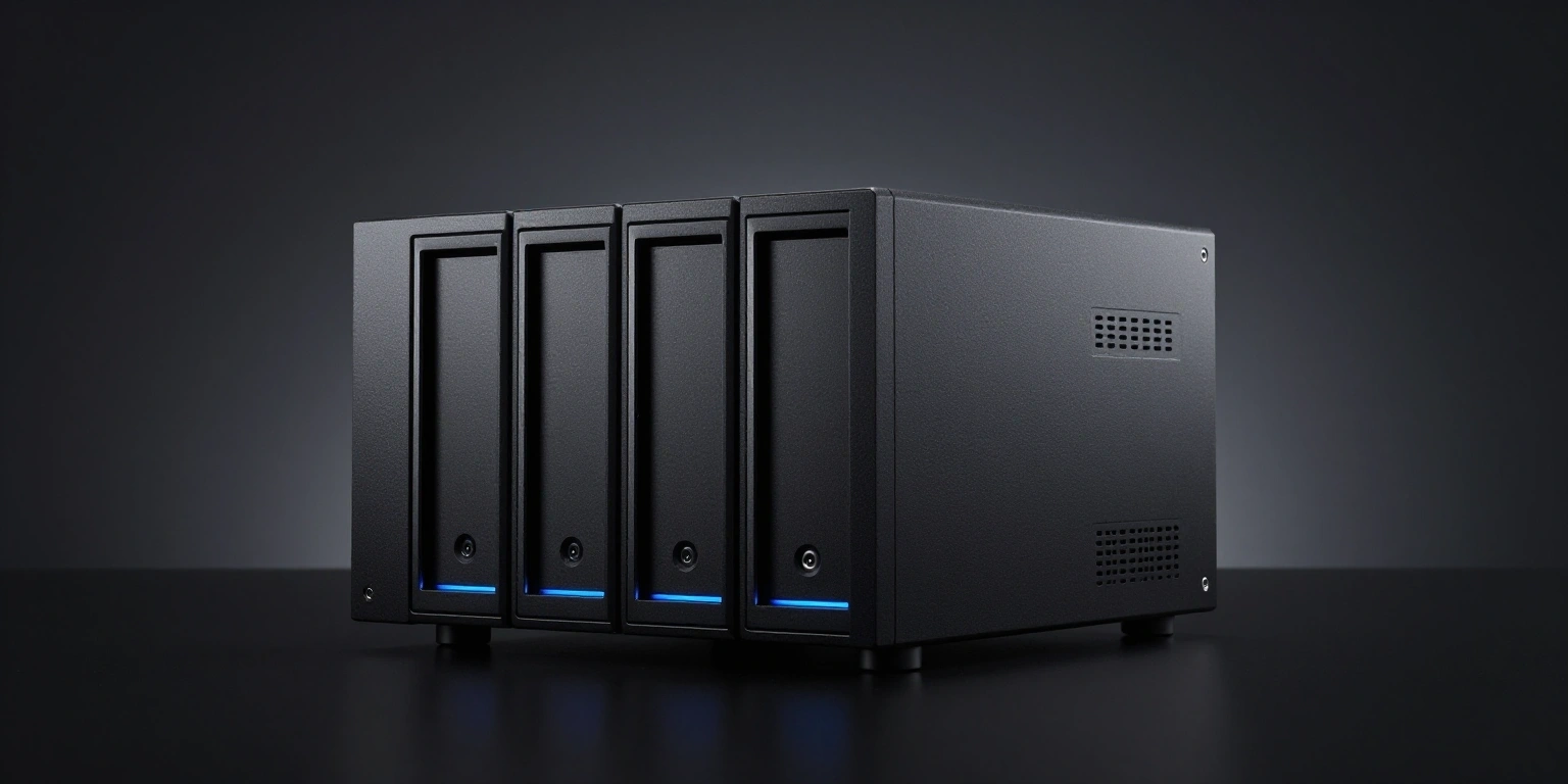 Serwer NAS z macierzą dyskową RAID w serwisie odzyskiwania danych